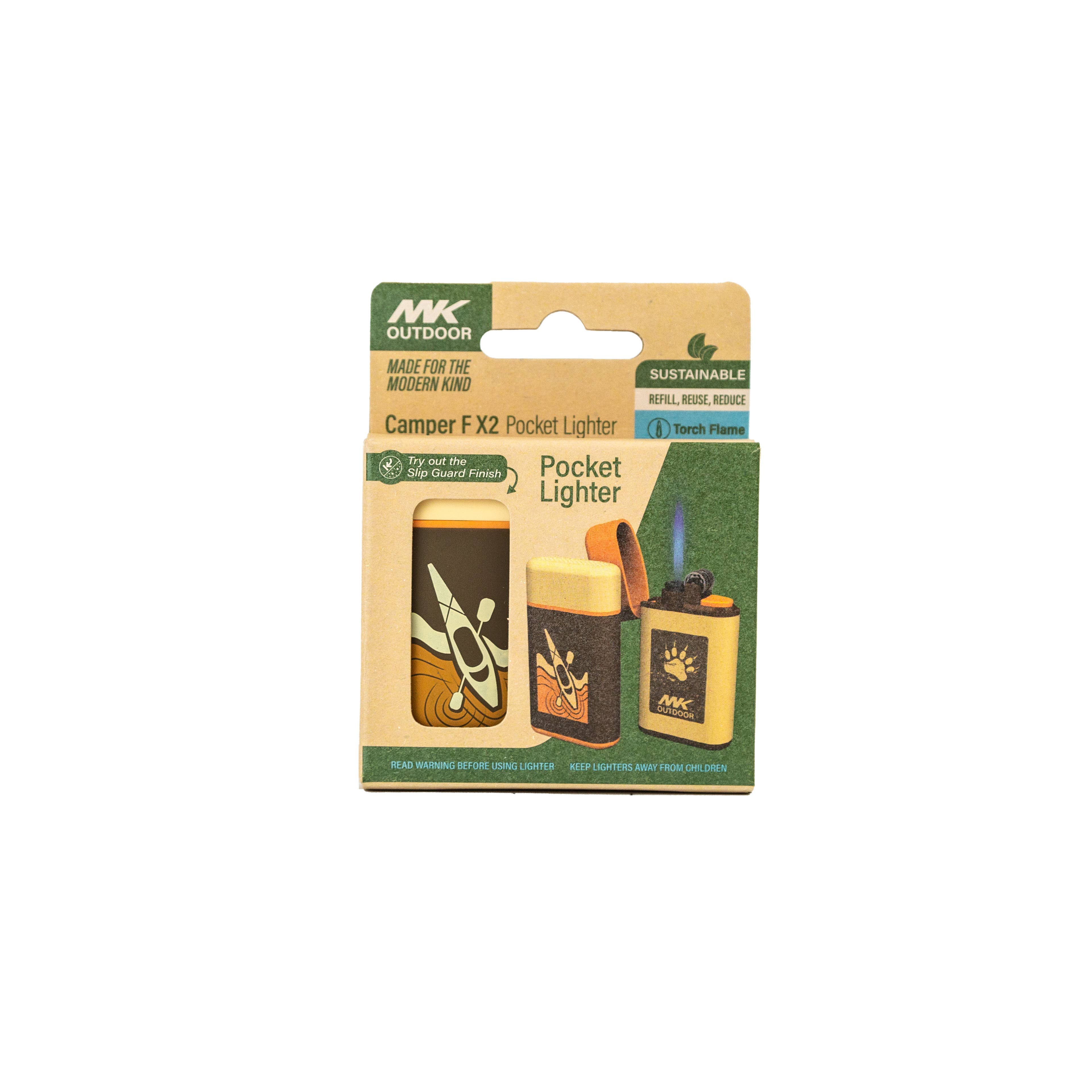 MK Lighter Outdoor Series, Camper Flint Set 2PK, Torch Flame