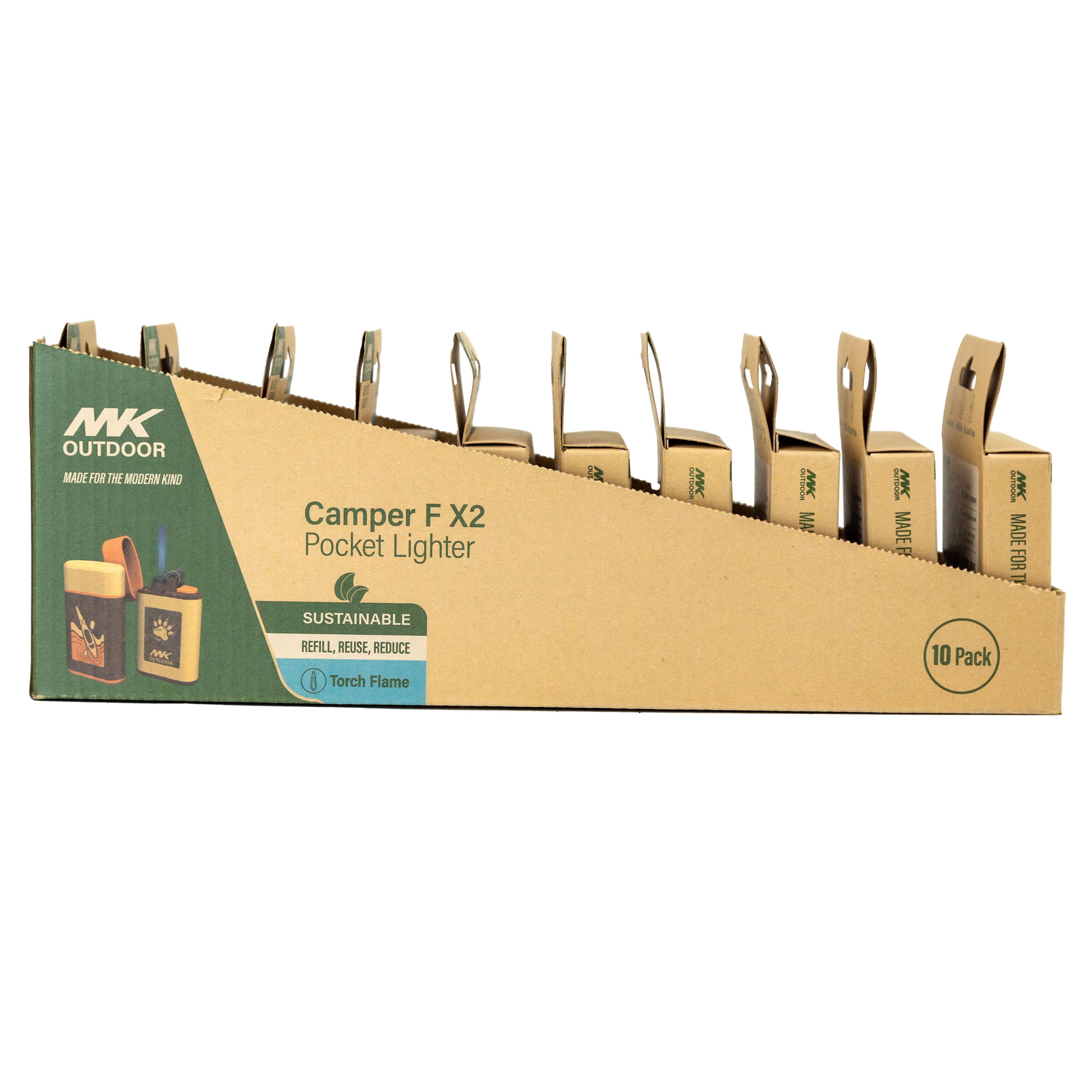 MK Lighter Outdoor Series, Camper Flint Set 2PK, Torch Flame
