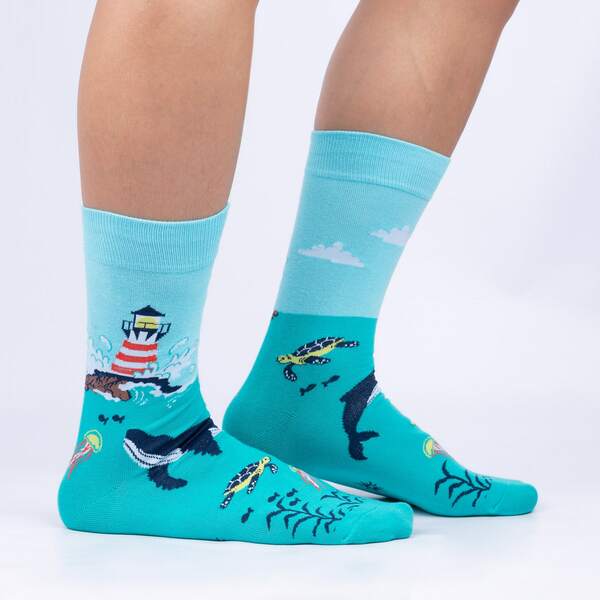 Men's Crew Sock: Light Up My Life