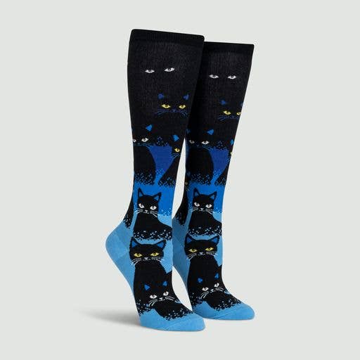 Knee High Sock: Cats in the Dark