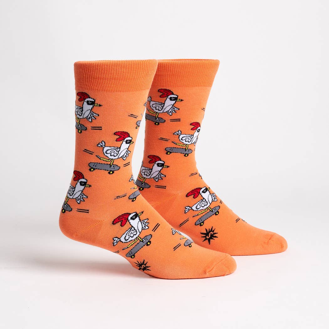 Men's Crew Sock: Rad Chicken
