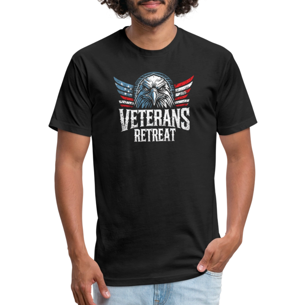 Fitted Cotton/Poly T-Shirt by Next Level - black