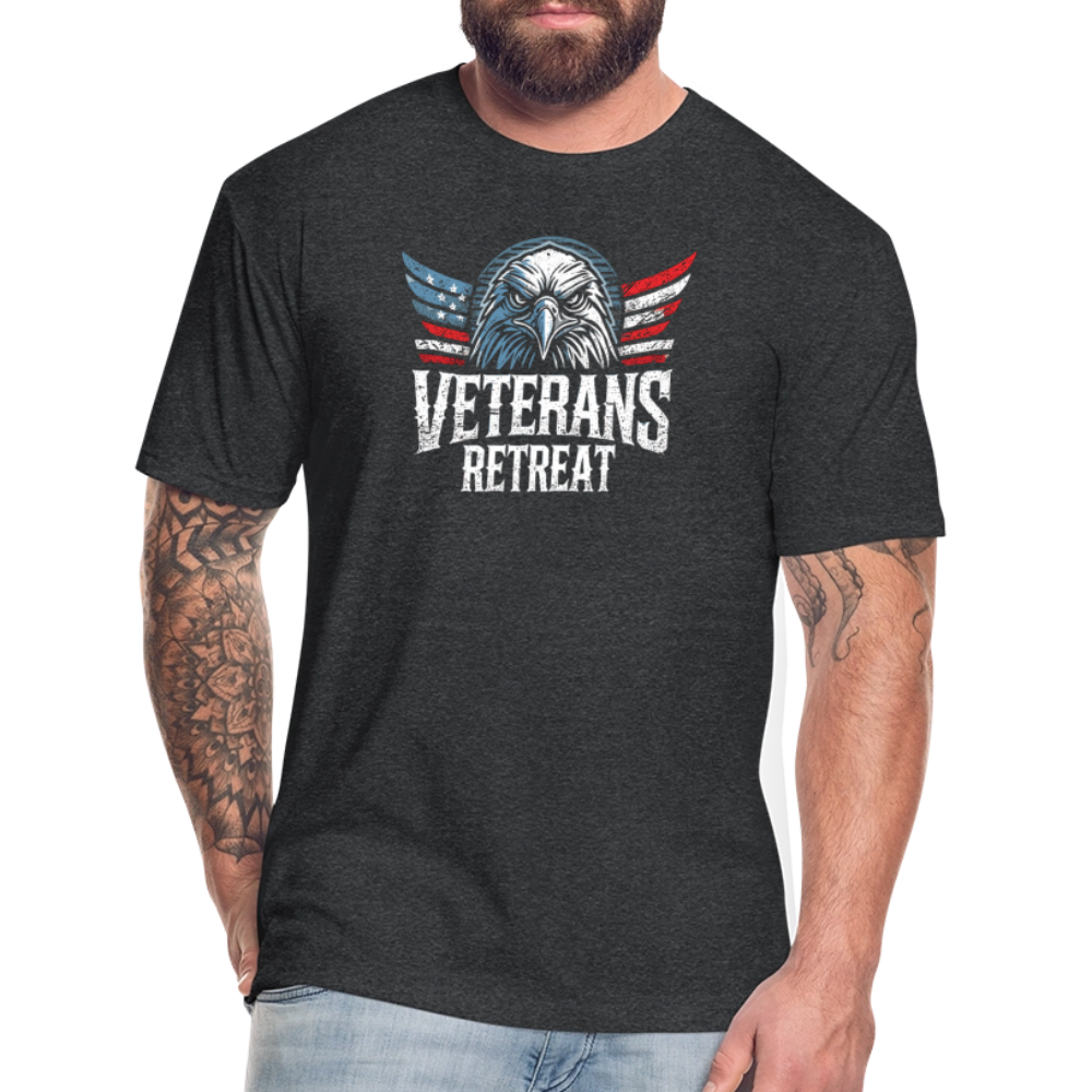 Fitted Cotton/Poly T-Shirt by Next Level - heather black