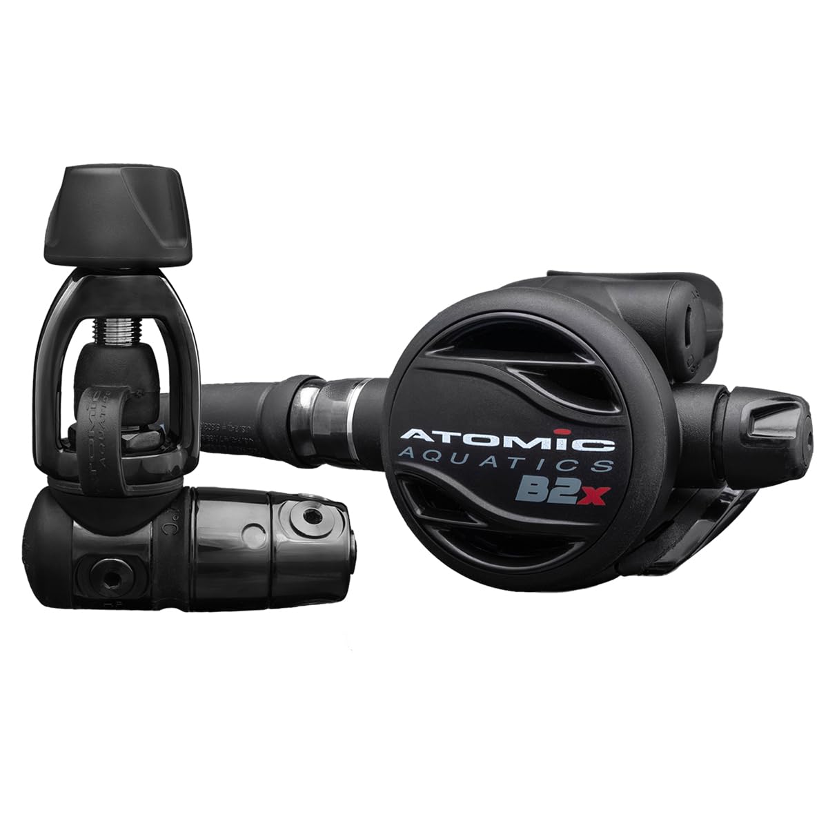 Atomic Aquatics B2X Scuba Diving Regulator | Designed for Durability and Corrosion Resistance | Breath Easily with automated Flow Control | Rotating Swivel for Added Comfort
