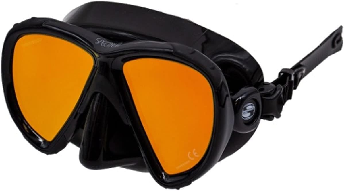 SHERWOOD SCUBA Spectrum Adult Diving Mask with Mirrored and Colored Lenses for Every Type of Diving