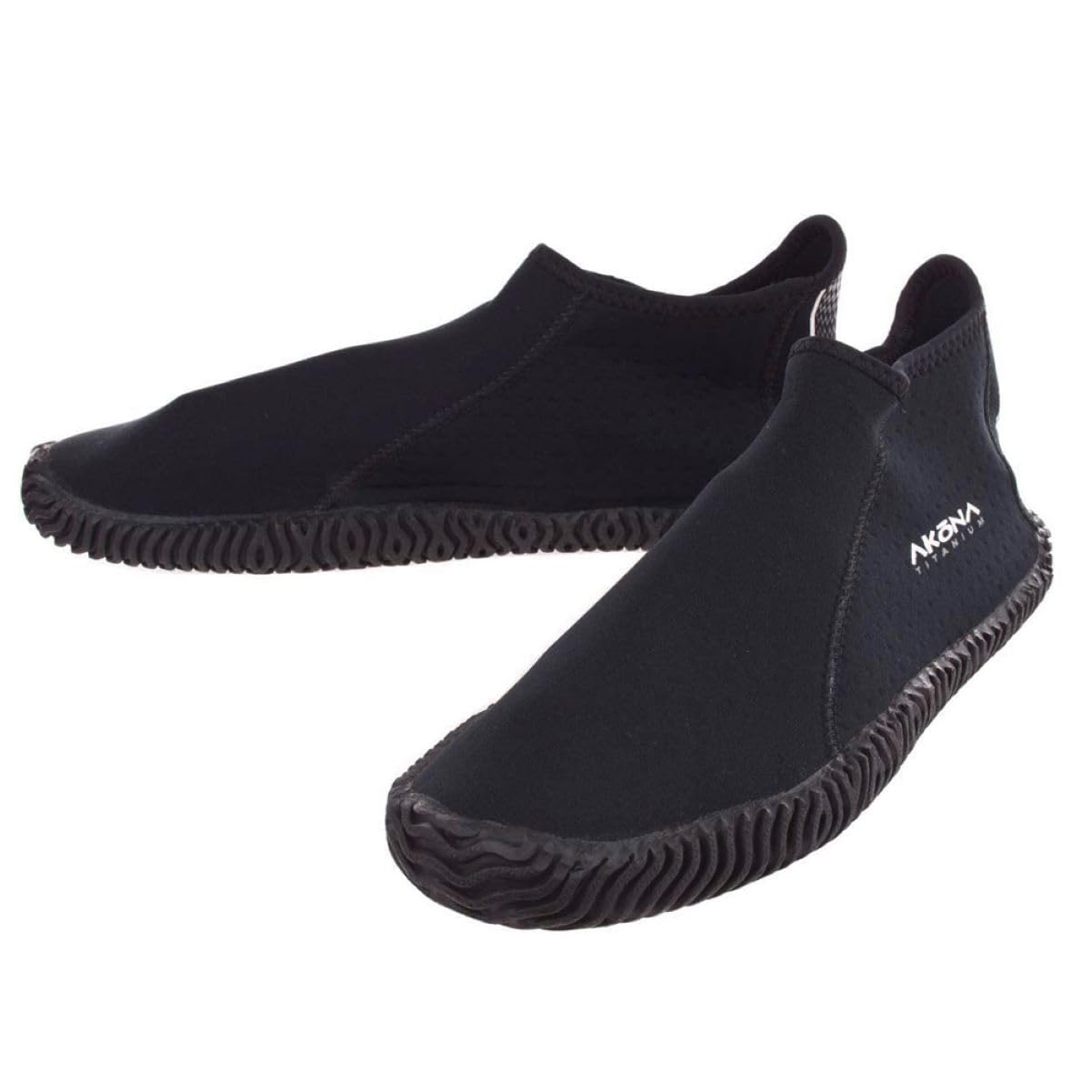 AKONA Simple and Lightweight Low top 3 mm Neoprene Snorkeling Boots Ideal for Snorkeling, Kayaking, SUP'ing, and Scuba