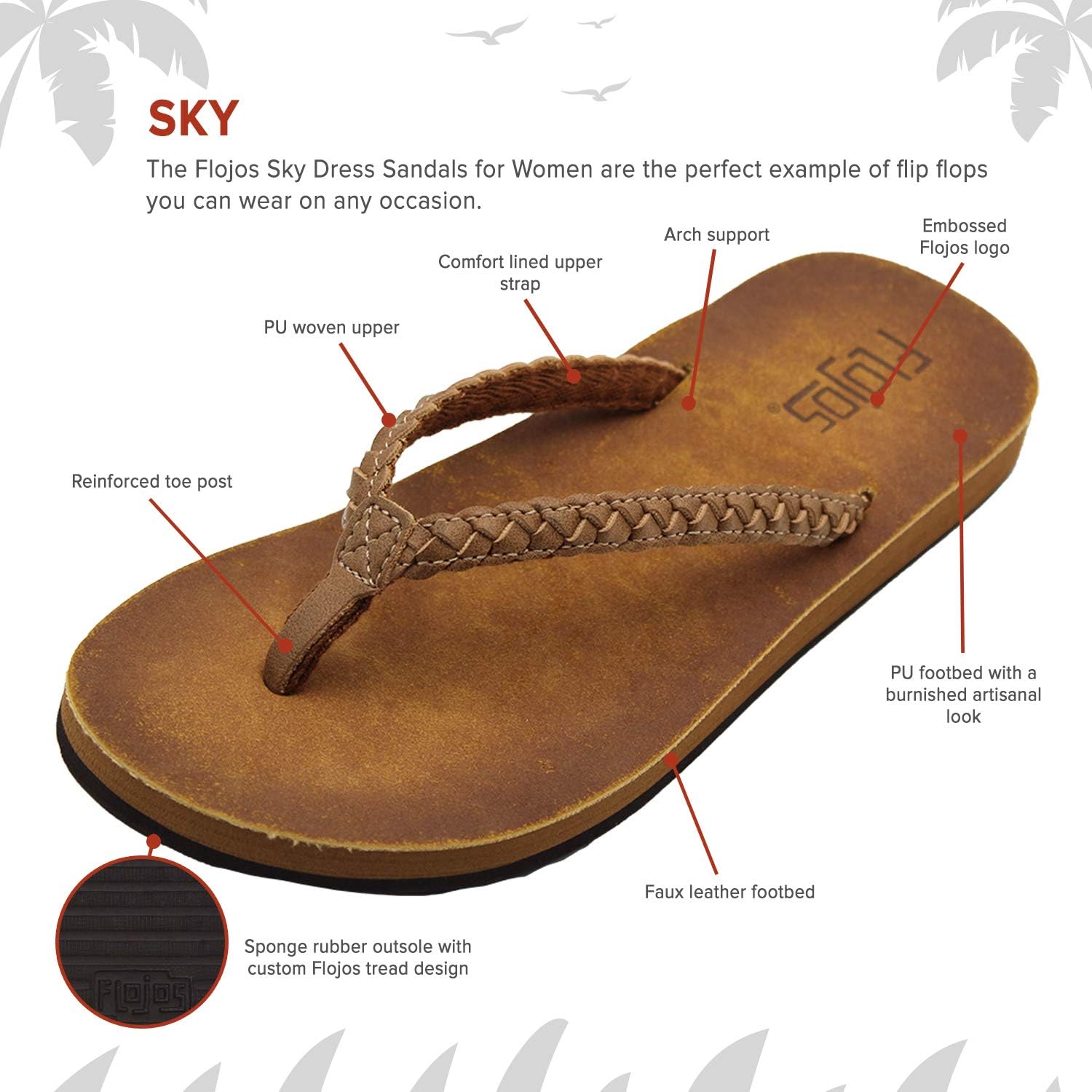 Flojos Women's Sky Sandal